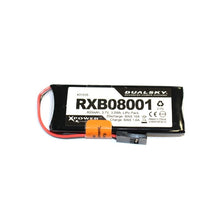 DUALSKY RXB08001 800mAh 3.7V 2C/20C LiPo Battery TJC8 3P for Receiver RX Mini G.lider RC Drone DLG HLG Helicopter Racing Drone Quadcopter Airplane 