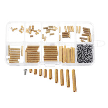 270Pcs M2 Single/Double-pass Copper Pillar Round Screw Brass Standoff Spacer Isolation Column