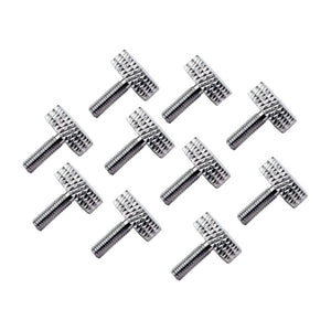 10Pcs RJXHOBBY M3x10mm Knurled Head Flat Point Fully Threaded Thumb Screw Fastener 