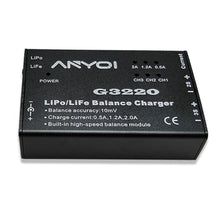 HJ G3220 2A DC Battery Balance Charger with 12V 2A Power Supply Adapter for 2-3S Lipo Battery