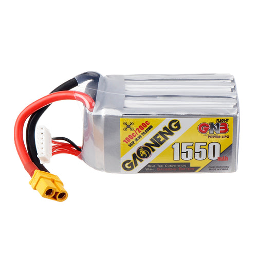 Gaoneng GNB 18.5V 1550mAh 100C 5S Lipo Battery XT60 Plug for TBS Source One 5