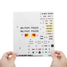 HG P408 1/10 RC Car Model Spare Parts DIY Stickers Decals Sheet for Military Green & Camouflage Body 