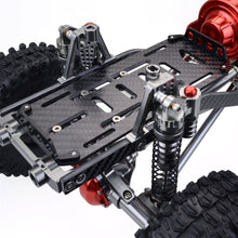 SCX10 1/10 4WD CNC All Metal Carbon Fiber RC Car Frame+540 Motor+60A Waterproof ESC+M1500 Servo Straight Bridge Version