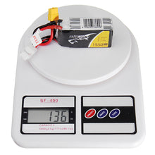 TATTU 11.1V 1550mAh 75C 17.2Wh 3S XT60 Plug Lipo Battery for FPV RC Drone