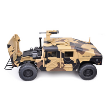 HG P408 Standard 1/10 2.4G 4WD RC Car U.S.4X4 Military Vehicle Truck w/o Battery Charger in Camouflage Yellow Color