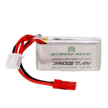 Orlandoo-Hunter 7.4V 260mAh 30C 2S Lipo Battery for OH32A02 OH32A03 OH35A01 1/32 1/35 RC Car 