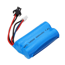 WPL Upgraded 7.4V 500mAh 2S Li-ipn Battery for B36 B24 1/16 Full Proportional Control RC Vehicles 