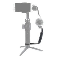 Universal L-Type Handheld Gimbal Holder LED Microphone Mount For DJI Osmo Mobile 2 Smooth 4