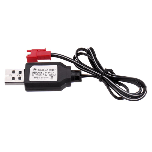 MN-90 Original 7.4V 2S Li-ion Battery Charger USB Charging Cable 1/12 RC Car Spare Parts