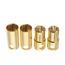 2 Pairs 5.0/5.5/6.0/6.5/8.0mm Bullet Connector Banana Plug Multirotor Spare Part for RC Battery/Moto