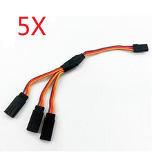 5X 30CM Triple 3-Way Servo Extension Y Cable Wire for Futaba