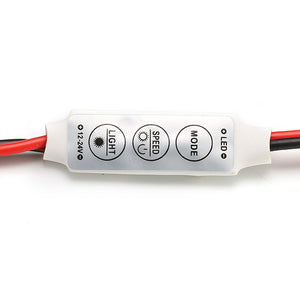 12~24V 3 Buttons Single Colors Strobe Flash LED Light Control Module for RC Drone FPV Racing