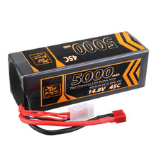 ZOP Power 14.8V 5000mAh 45C 4S Lipo Battery T Plug for RC Drone