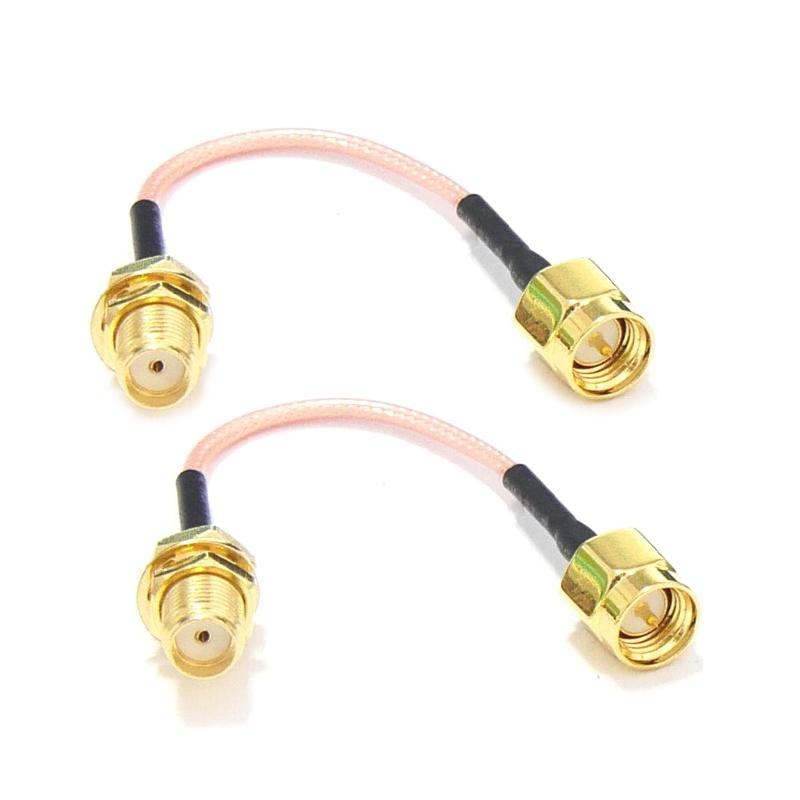 2pcs 120mm Low Loss Antenna Extension Cord Wire Fixed Base SMA For RC Drone