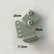 10Pcs Plastic Triangle Servo Horn Grey White Transparent 20x16x11.5mm For RC Airplane 