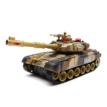 BB638 Plastic 2.4G 10CH RC Tank With Light Sound RC Car Toys