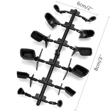 Rear View 6-Style Mirrors Accessories Set For 1:10 RC Car On Road Upgrade Black