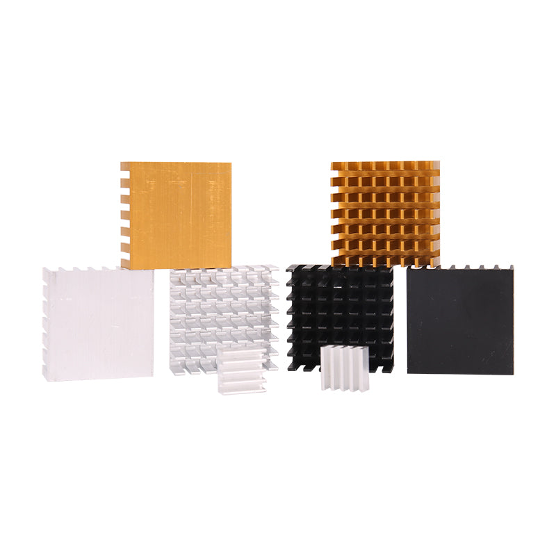 2 PCS Aluminum Alloy Heat Sink 28*28*11mm Cooling Chip with Ultra-thin Sticker for RC ESC Servo Motor UAV FPV Transmitter VTX TV