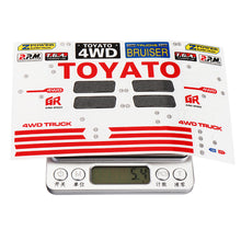 HG P407 1/10 RC Car Model Spare Parts DIY Stickers Decals Sheet for TOYATO Body Accessory