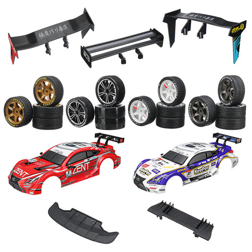Car Body Shell Wheel Tail For 1/16 Unisex Drift Car