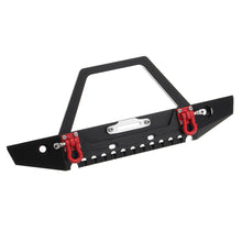 Aluminum Front RC Car Bumper With LED Light For Axial SCX10 Crawler 4WD Truck 1/10 RC Car