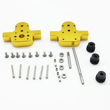 URUAV Metal Transfer Gear Box + 370 Motor Set for WPL B16 B24 B36 C24 JJRC Q65 1/16 Rc Car 