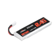 5Pcs URUAV 3.8V 450Mah 50/100C 1S HV 4.35V Lipo Battery White Plug for Happymodel Snapper7 Emax Tinyhawk