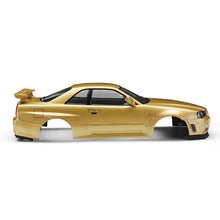 Killerbody 48645 NISSAN SKYLINE (R34) Finished Body Shell Champaign-gold for 1/10 Touring Car
