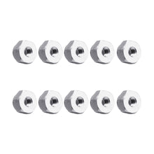 10Pcs M2 Manual Knurled Thumb Aluminum Alloy Screw Nut Spacer Flat Washer