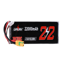 URUAV 7.4V 22000mAh 30/60C 2S XT90 Plug Lipo Battery for RC Quadcopter Agriculture Drone