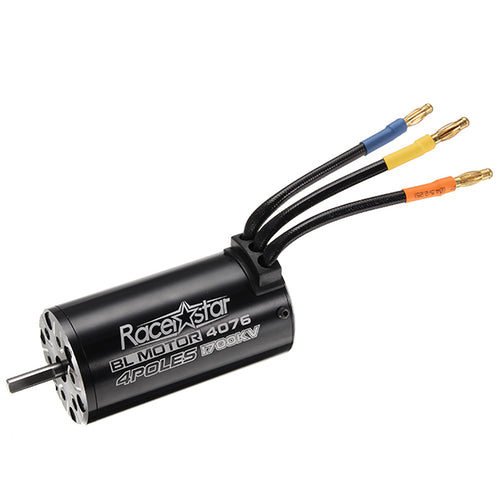 Racerstar 4076 Motor Brushless Waterproof Sensorless 2250/2000/1700KV 1/8 RC Car Part