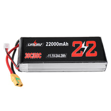 URUAV 11.1V 22000mAh 30/60C 3S Lipo Battery XT90 Plug for Quadcopter Agriculture Drone Outdoor Charger Power