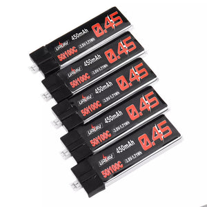 10Pcs URUAV 3.8V 550Mah 50/100C 1S HV 4.35V Lipo Battery PH2.0 Plug for Emax Tinyhawk Kingkong/LDARC TINY
