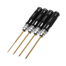 YZ-004 4pcs 1.5/2.0/2.5/3.0mm Hexagonal Titanium alloy Screwdriver Tool Set For RC Model