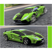 JHL 1/16 2.4G 4WD Drift Rc Car Titanium Alloy Shell with LED Light Racing Toys