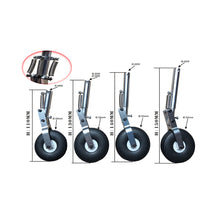 Aluminum Alloy Retractable Landing Gear With Spring for MTD Flying Wing RC Airplane