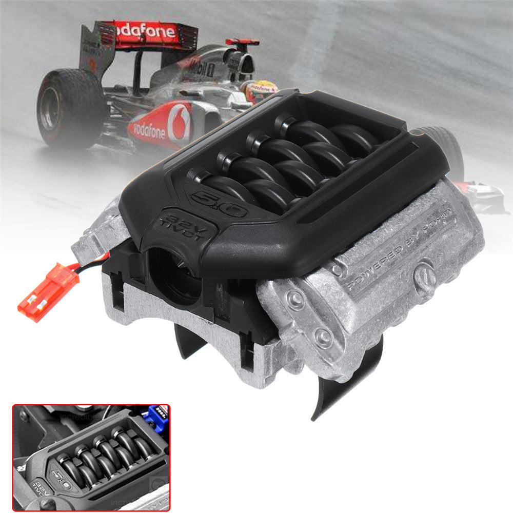 GRC Engine Simulated Radiator F11 V8 5.0 Motor Cooling Fan for 1/10 Traxxas TRX-4 TRX4 Rc Car Parts 