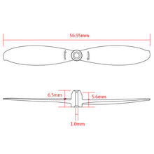 10 Pairs KINGKONG / LDARC 56mm 1.0mm Hole 2-blade Propeller for RC Drone FPV Racing