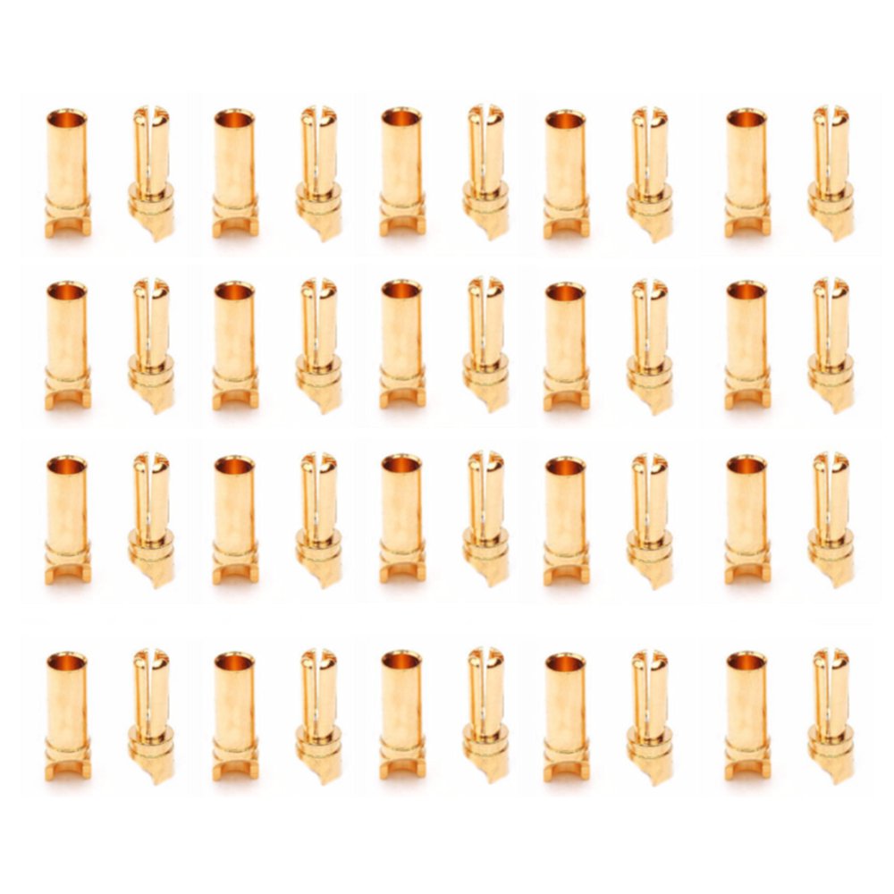 20 Pairs Amass 3.5mm Banana Plug AM-1001C Male & Female For RC Models