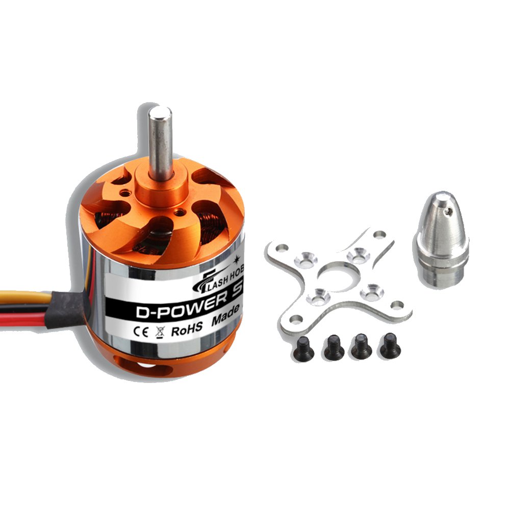 Flash Hobby D2836 750KV 880KV 1120KV 1500KV 2-4S Brushless Motor For RC Airplane
