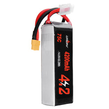 URUAV 14.8V 4200mAh 75C 4S Lipo Battery XT60 Plug for RC Racing Drone