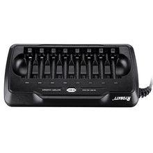 RYDBATT JBC026-11 8 Slots LED Display Smart Battery Charger for AA AAA Battery