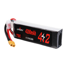 URUAV 11.1V 4200mAh 75C 3S Lipo Battery XT60 Plug for RC Racing Drone 
