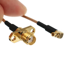 Turbowing MMCX to SMA/RP-SMA Female Flange FPV Antenna Extension Cord