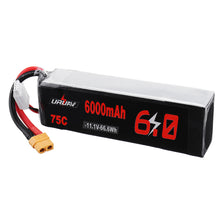 URUAV 11.1V 6000mAh 75C 3S Lipo Battery XT60 Plug for RC Quadcopter Car 