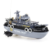1629 4CH Patrol RC Boat Military Ship Vehicle Models Children Toy Without Battery
