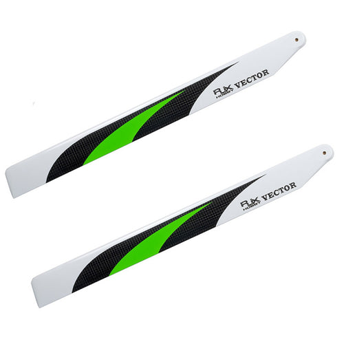 1 Pair RJX Vector 360mm Premium Carbon Fiber Main Blade For 450L 470L X3 X360 RC Helicopter 