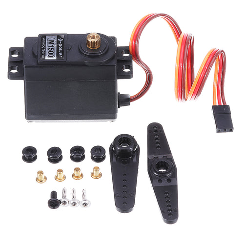 K-Power M1500 Metal Gear 15KG Torque Analog Servo for 1/8 RC Car Boat Models 