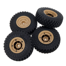 4PCS HG 6ASS-P06 Tires & Wheels Rims for P602 1/12 RC Car Model Spare Parts