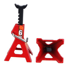 6 TON 2Pcs Alloy 1/10 Scale Jack Stands for Axial SCX10 TAMIYA CC01 RC Trucks Set Car Parts